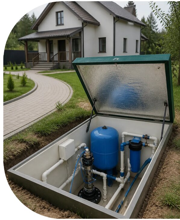 Автономное водоснабжение дома в Сарапуле от 154860 р. | АПаруса-Срл