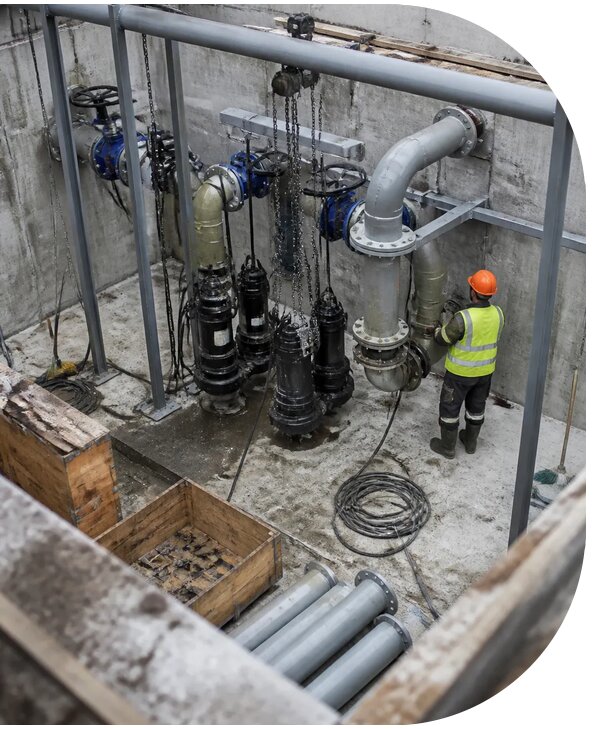 Реконструкция канализационной насосной станции в Сарапуле