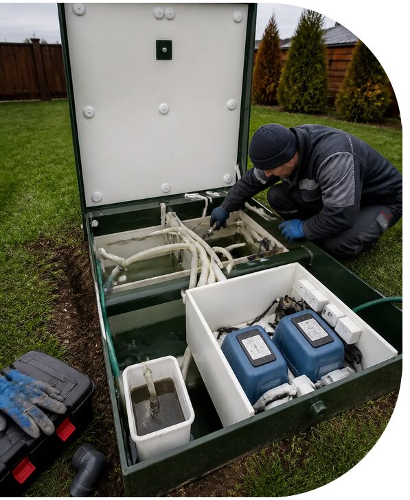 Техническое обслуживание септика Топас для дома в Сарапуле
