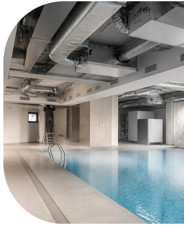 Монтаж вентиляции бассейна в Сарапуле от 154860 р. | АПаруса-Срл