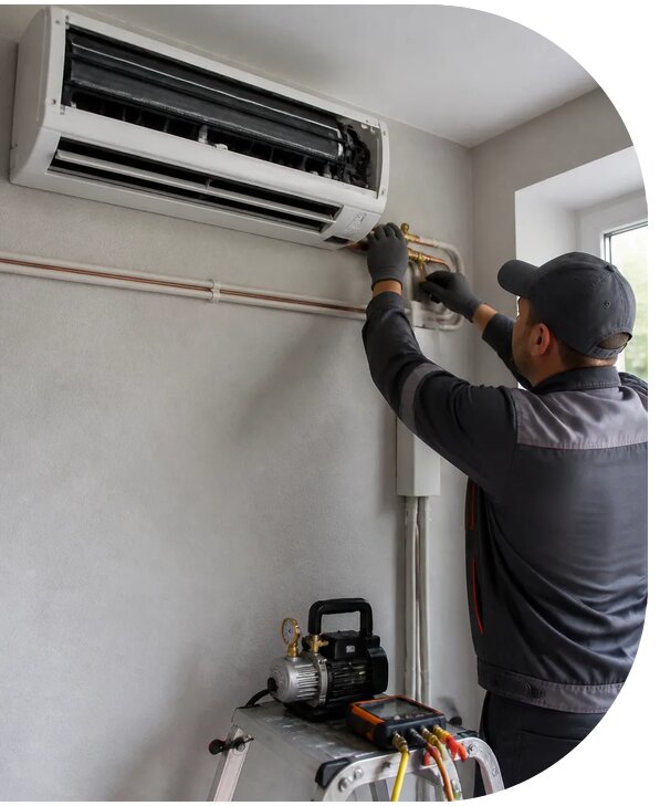 Монтаж систем кондиционирования для домов и объектов в Сарапуле